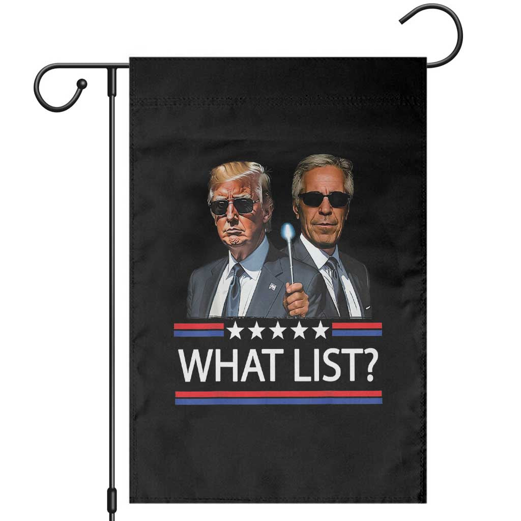 Funny Political Conspiracy Parody Garden Flag What List Men in Black Meme TS02 Black Print Your Wear