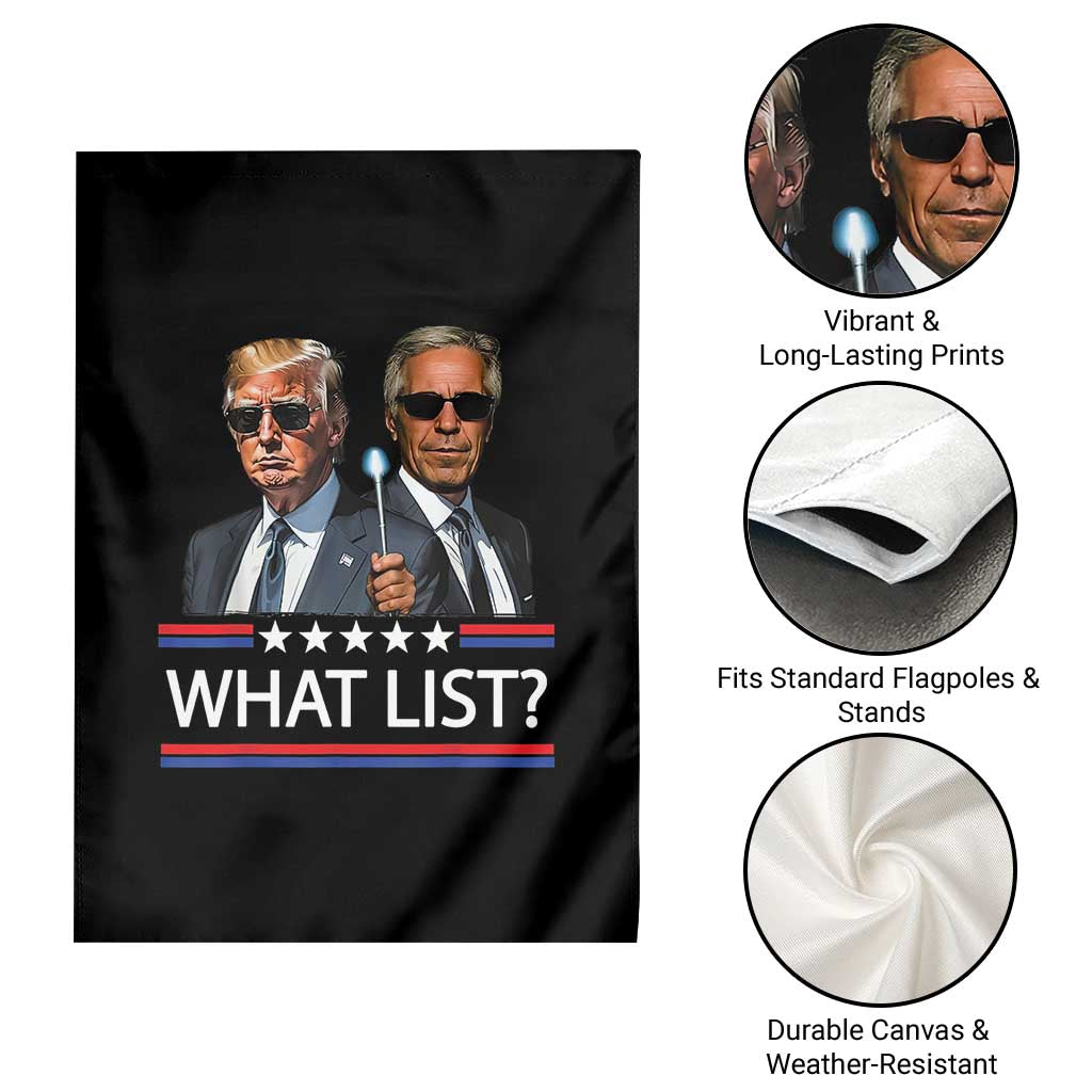 Funny Political Conspiracy Parody Garden Flag What List Men in Black Meme TS02 Print Your Wear