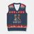 Funny Political Conspiracy Parody V-Neck Knit Sweater Vest What List Men in Black Meme TS02 Navy Red Print Your Wear