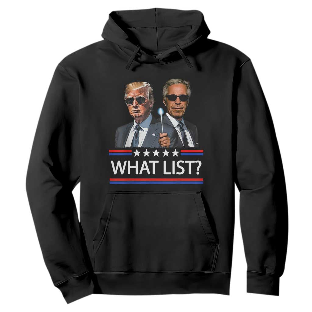 Funny Political Conspiracy Parody Hoodie What List Men in Black Meme TS02 Black Print Your Wear