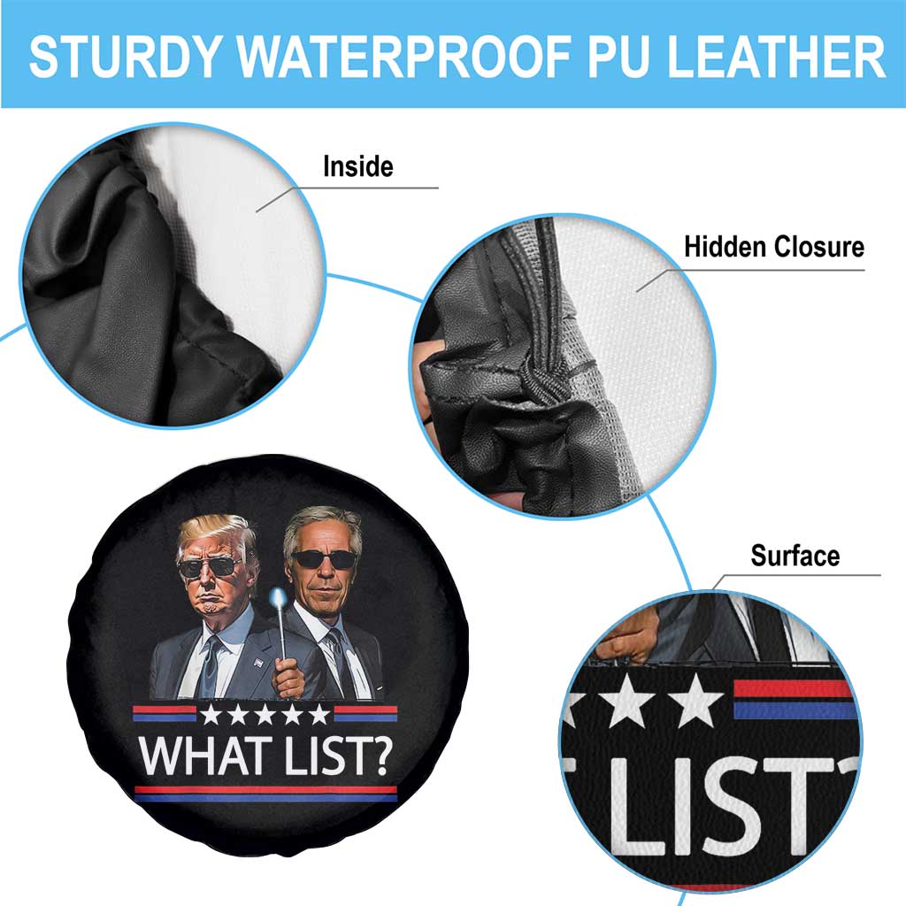 Funny Political Conspiracy Parody Spare Tire Cover What List Men in Black Meme TS02 Print Your Wear