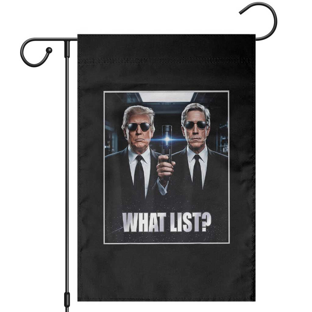 What List Dark Political Humor Garden Flag Funny Political Conspiracy Parody TS02 Black Print Your Wear