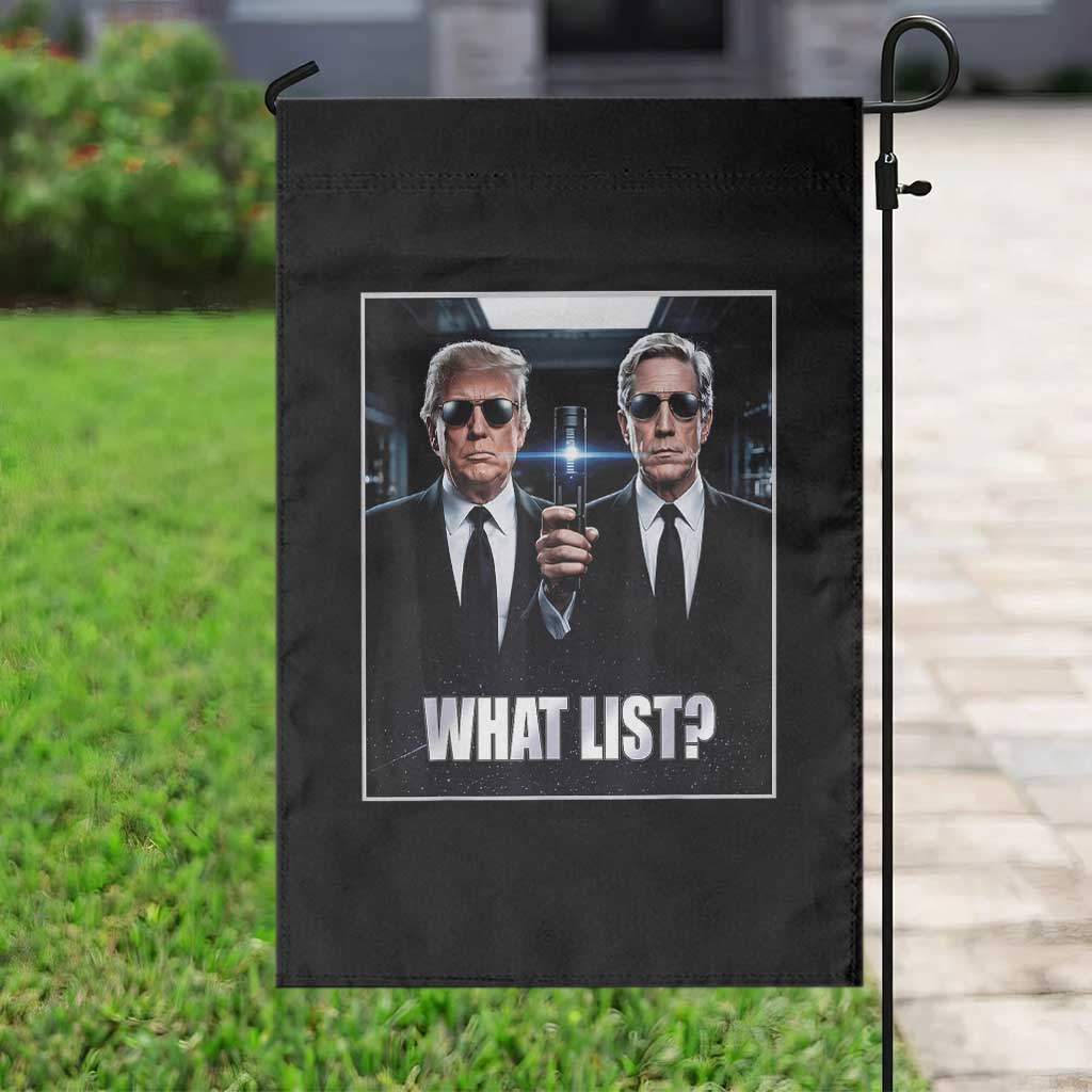 What List Dark Political Humor Garden Flag Funny Political Conspiracy Parody TS02 Print Your Wear