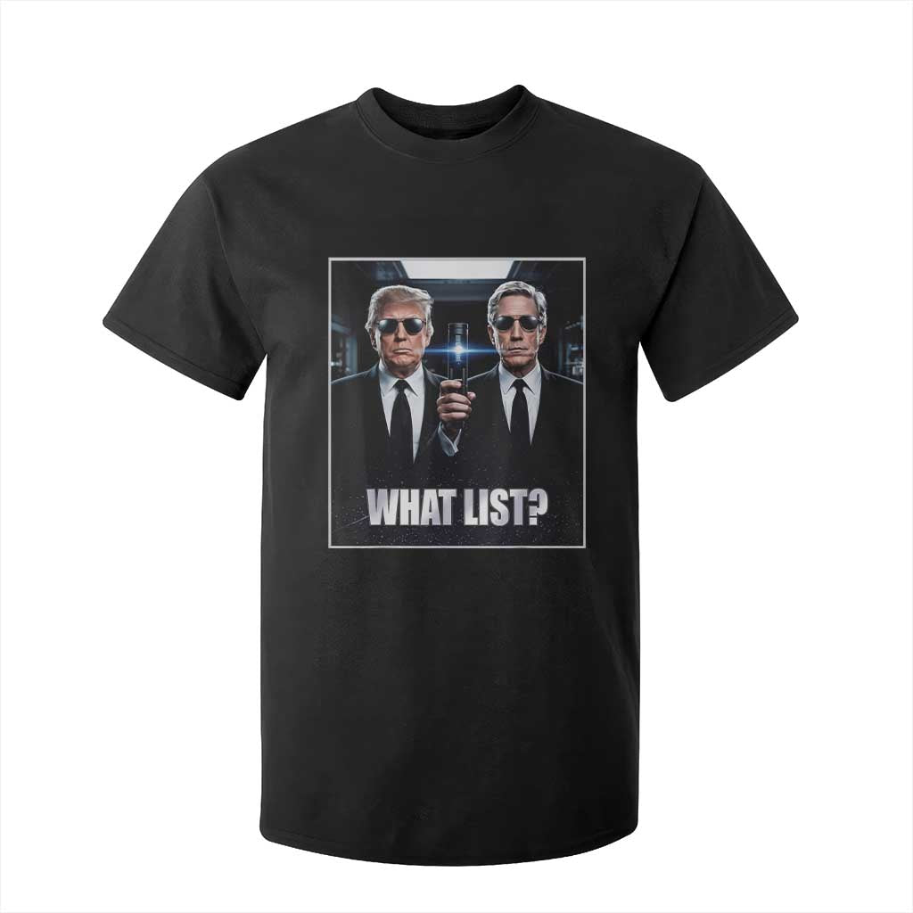 What List Dark Political Humor T Shirt For Kid Funny Political Conspiracy Parody TS02 Black Print Your Wear