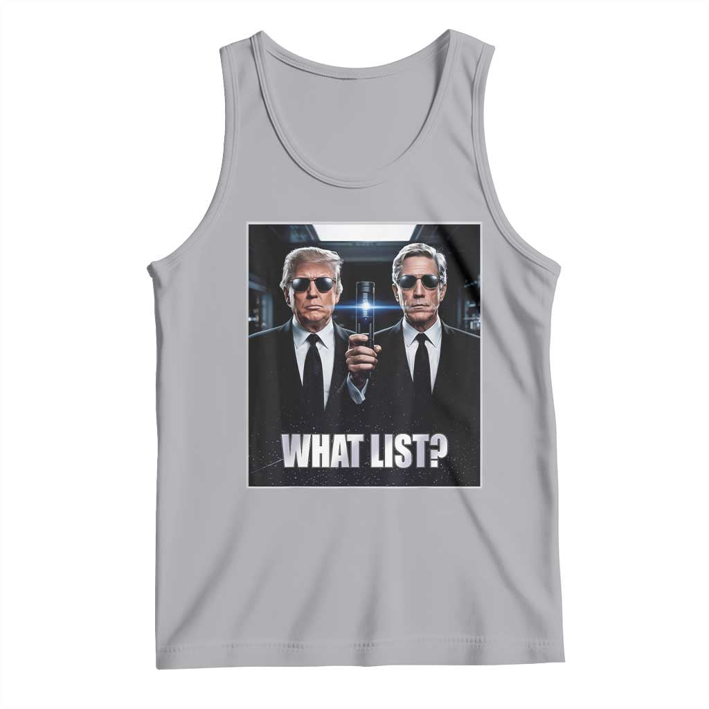 What List Dark Political Humor Tank Top Funny Political Conspiracy Parody TS02 Athletic Heather Print Your Wear