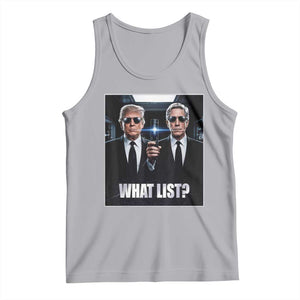 What List Dark Political Humor Tank Top Funny Political Conspiracy Parody TS02 Athletic Heather Print Your Wear