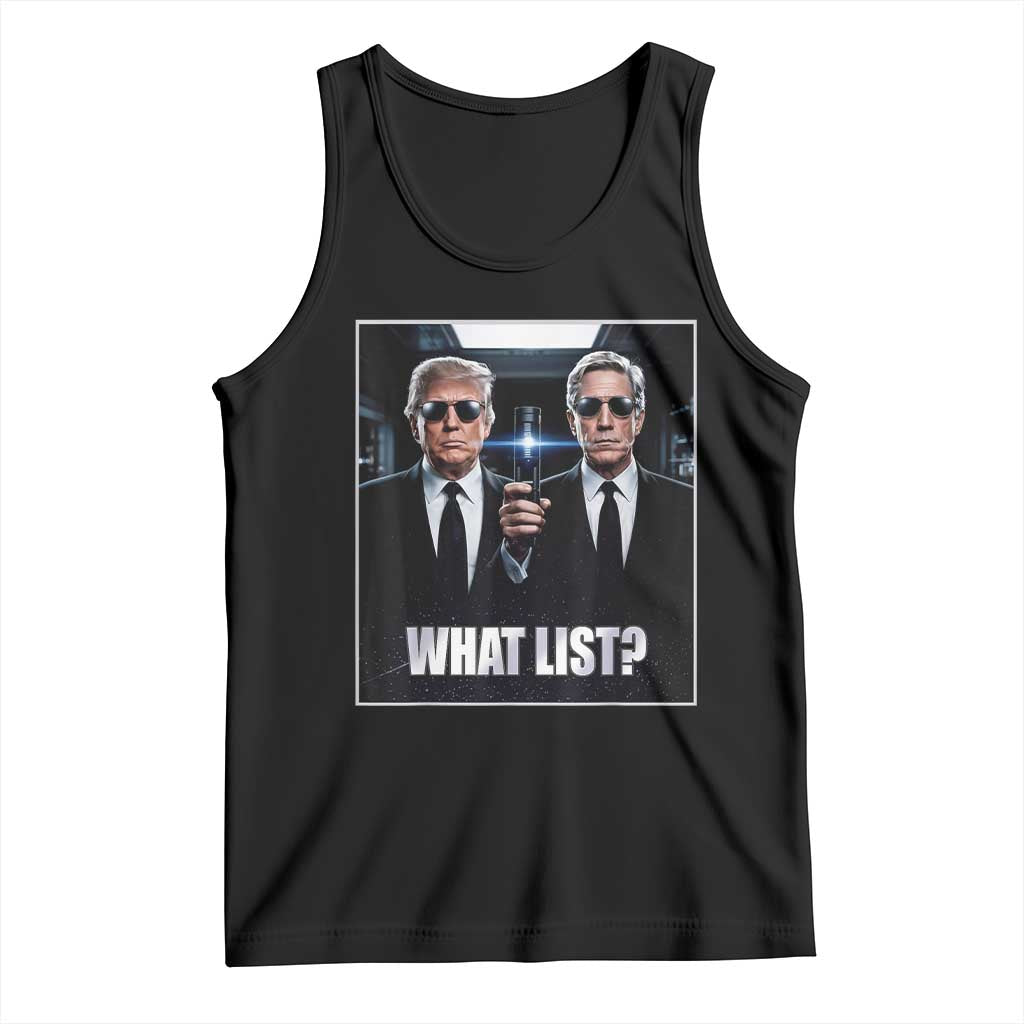 What List Dark Political Humor Tank Top Funny Political Conspiracy Parody TS02 Black Print Your Wear