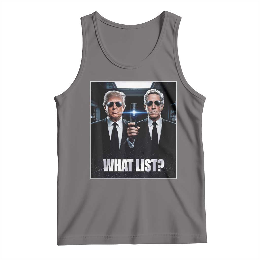 What List Dark Political Humor Tank Top Funny Political Conspiracy Parody TS02 Deep Heather Print Your Wear