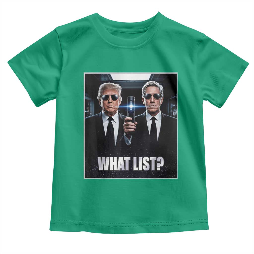 What List Dark Political Humor Toddler T Shirt Funny Political Conspiracy Parody TS02 Irish Green Print Your Wear