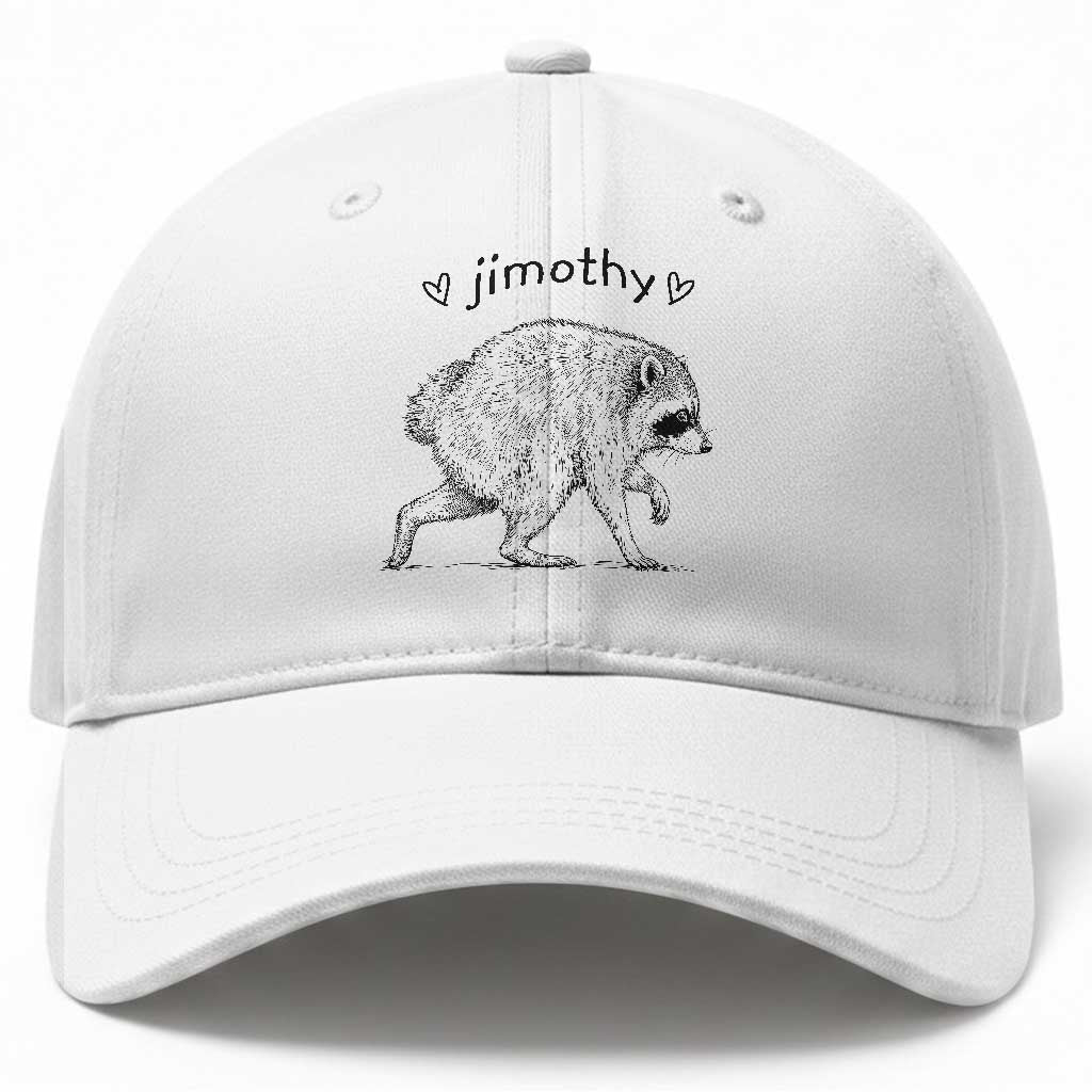 Cute Jimothy the Raccoon Hand Drawn Graphic Baseball Cap Seattle Trash Panda Lover Supporter TS02 Print Your Wear
