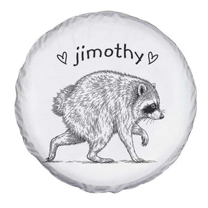 Cute Jimothy the Raccoon Hand Drawn Graphic Spare Tire Cover Seattle Trash Panda Lover Supporter