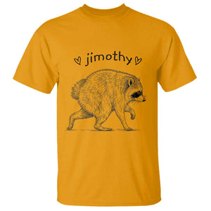 Cute Jimothy the Raccoon Hand Drawn Graphic T Shirt Seattle Trash Panda Lover Supporter TS02 Gold Print Your Wear