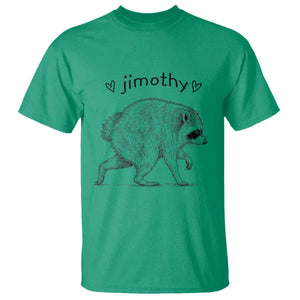 Cute Jimothy the Raccoon Hand Drawn Graphic T Shirt Seattle Trash Panda Lover Supporter TS02 Irish Green Print Your Wear