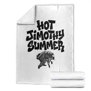 Hot Jimothy Summer Funny Viral Seattle Raccoon Graphic Throw Blanket Viral Trash Panda Meme