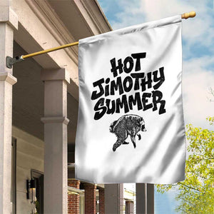 Hot Jimothy Summer Funny Viral Seattle Raccoon Graphic Garden Flag Viral Trash Panda Meme