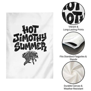 Hot Jimothy Summer Funny Viral Seattle Raccoon Graphic Garden Flag Viral Trash Panda Meme