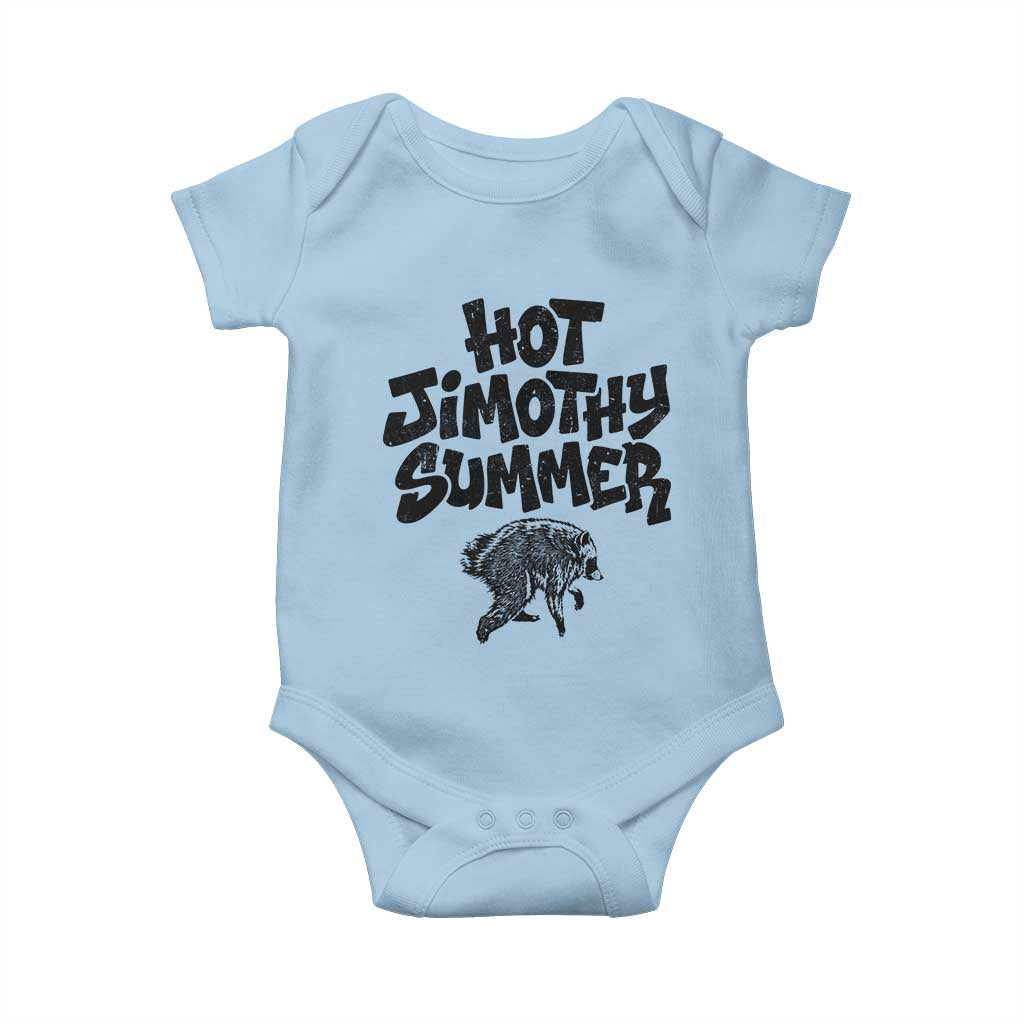 Hot Jimothy Summer Funny Viral Seattle Raccoon Graphic Baby Onesie Viral Trash Panda Meme TS02 Light Blue Print Your Wear