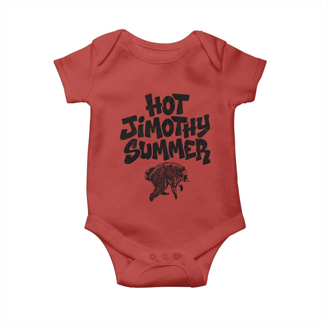 Hot Jimothy Summer Funny Viral Seattle Raccoon Graphic Baby Onesie Viral Trash Panda Meme TS02 Red Print Your Wear
