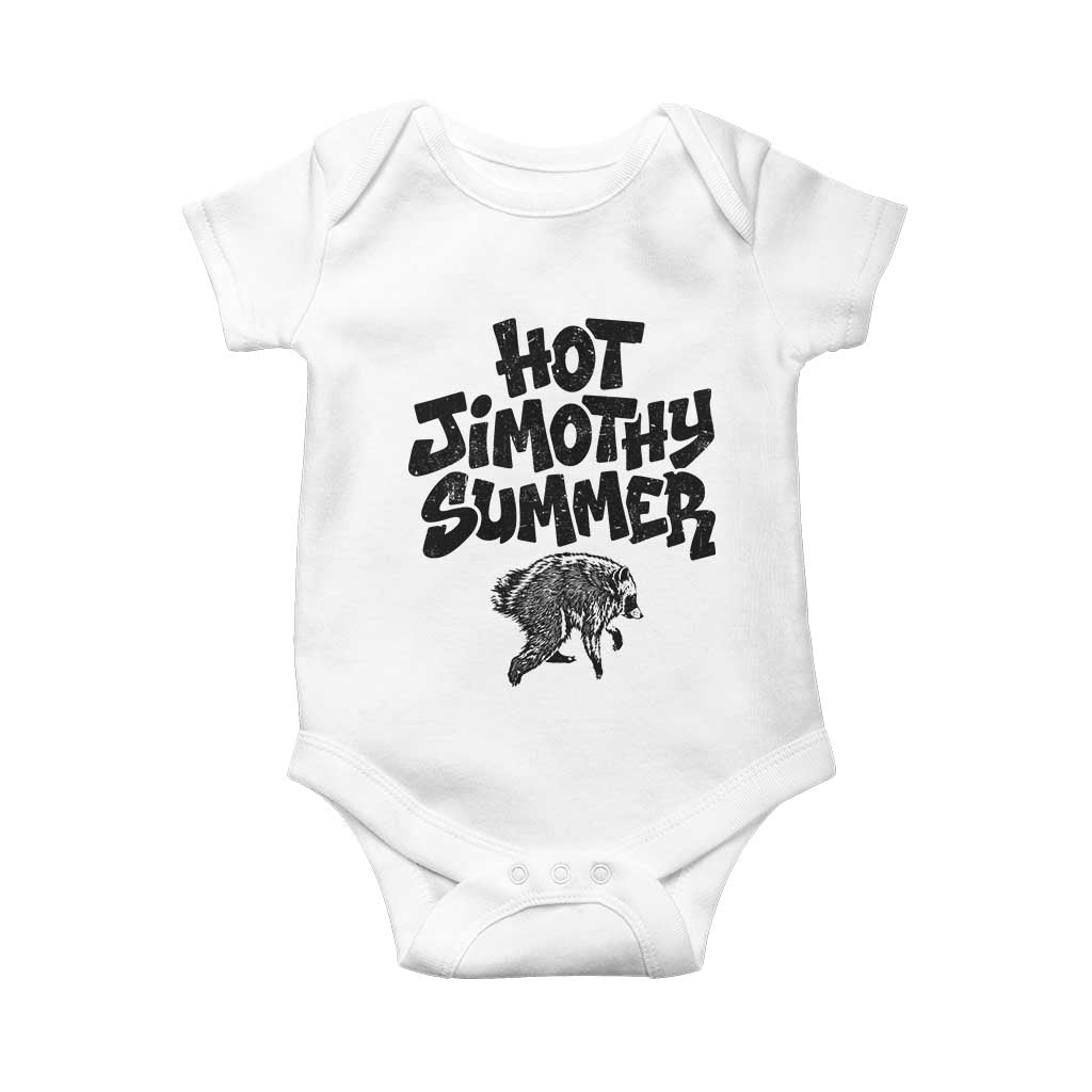 Hot Jimothy Summer Funny Viral Seattle Raccoon Graphic Baby Onesie Viral Trash Panda Meme TS02 White Print Your Wear