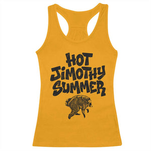 Hot Jimothy Summer Funny Viral Seattle Raccoon Graphic Racerback Tank Top Viral Trash Panda Meme TS02 Gold Print Your Wear