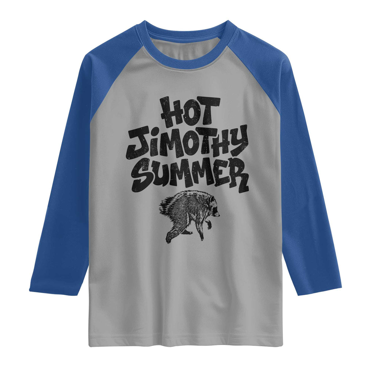 Hot Jimothy Summer Funny Viral Seattle Raccoon Graphic Raglan Shirt Viral Trash Panda Meme