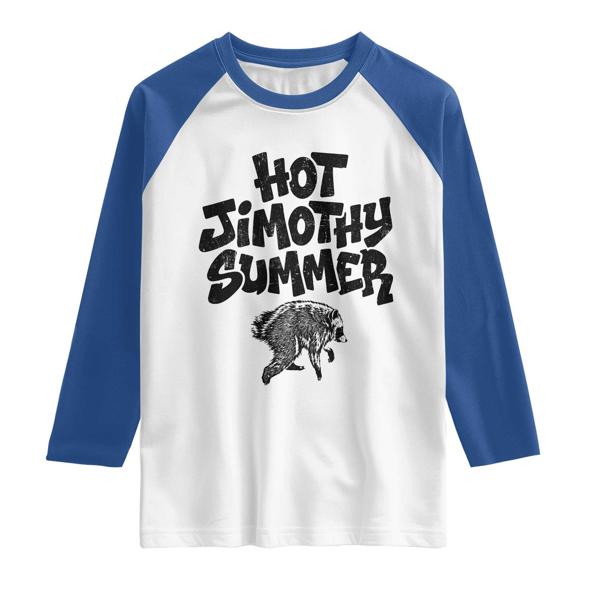 Hot Jimothy Summer Funny Viral Seattle Raccoon Graphic Raglan Shirt Viral Trash Panda Meme