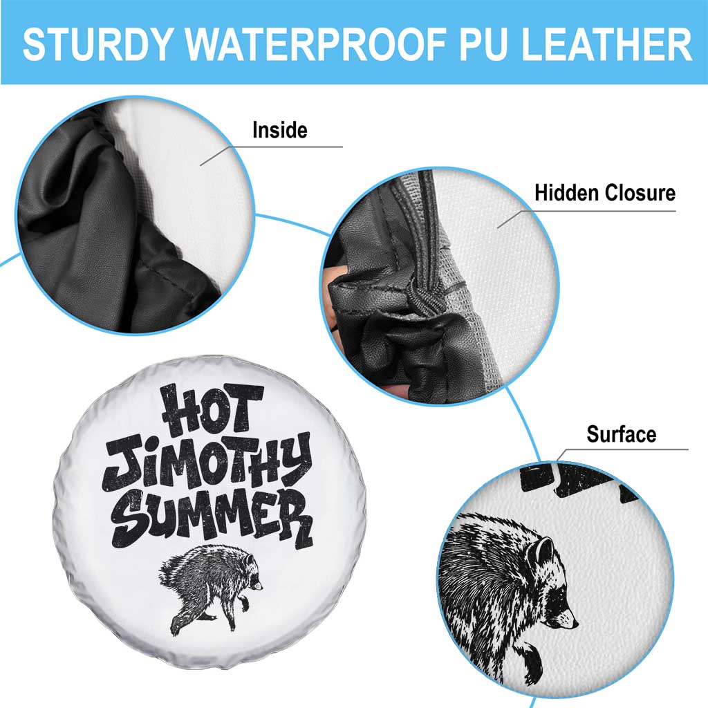 Hot Jimothy Summer Funny Viral Seattle Raccoon Graphic Spare Tire Cover Viral Trash Panda Meme
