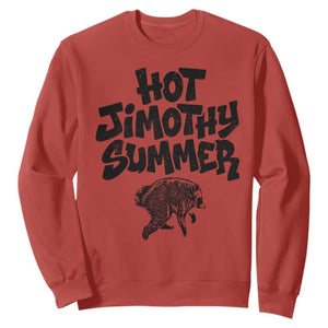 Hot Jimothy Summer Funny Viral Seattle Raccoon Graphic Sweatshirt Viral Trash Panda Meme TS02 Red Print Your Wear