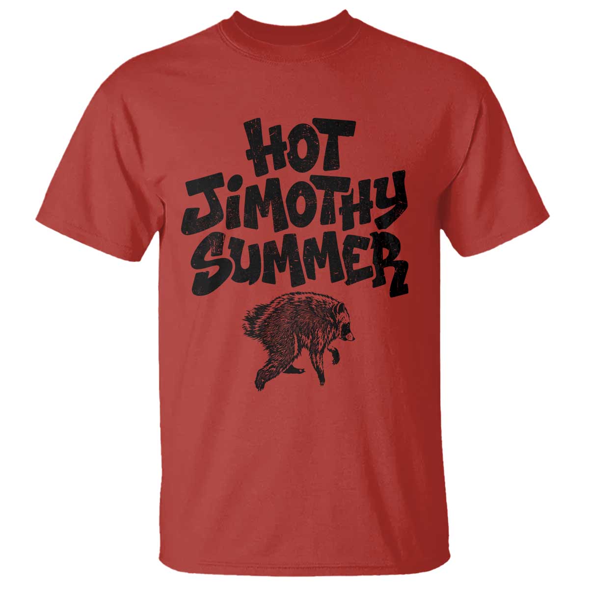 Hot Jimothy Summer Funny Viral Seattle Raccoon Graphic T Shirt Viral Trash Panda Meme TS02 Red Print Your Wear