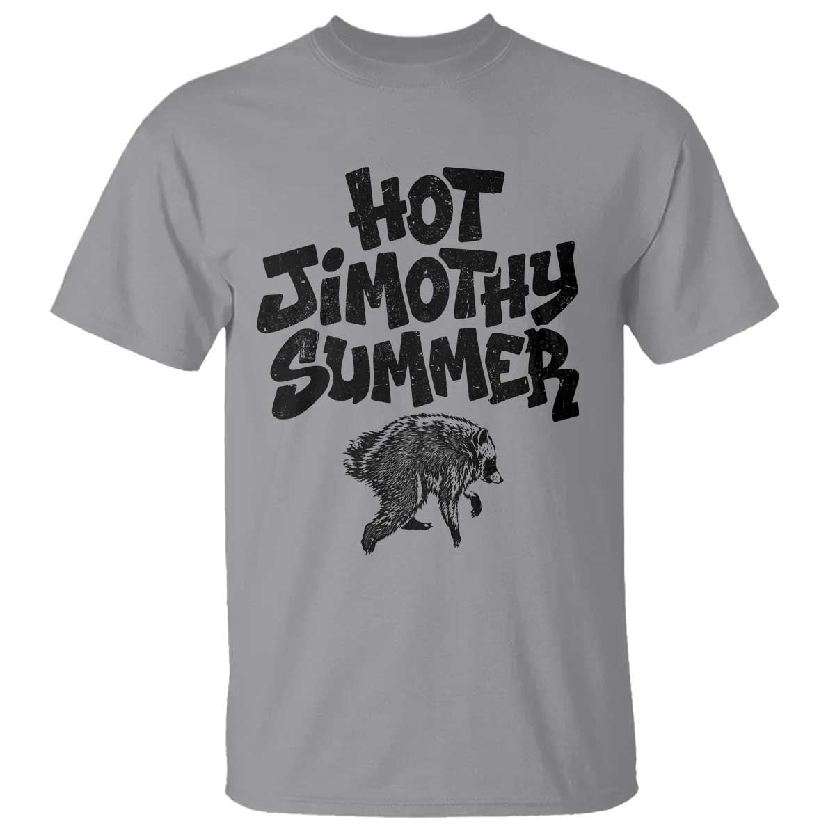 Hot Jimothy Summer Funny Viral Seattle Raccoon Graphic T Shirt Viral Trash Panda Meme TS02 Sport Gray Print Your Wear