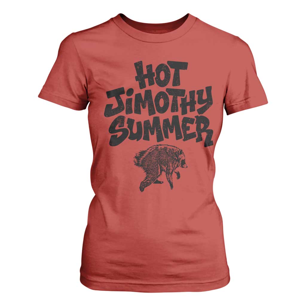 Hot Jimothy Summer Funny Viral Seattle Raccoon Graphic T Shirt For Women Viral Trash Panda Meme TS02 Red Print Your Wear