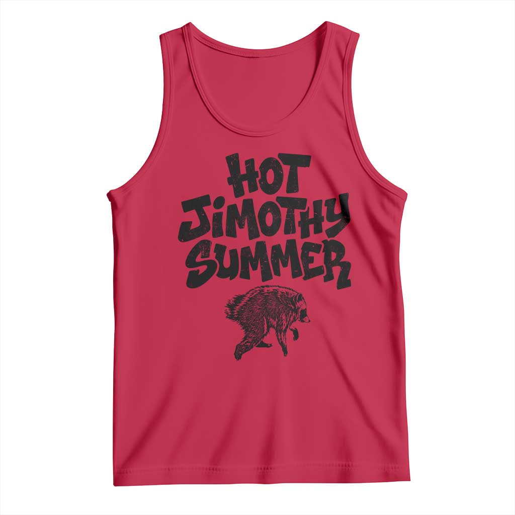 Hot Jimothy Summer Funny Viral Seattle Raccoon Graphic Tank Top Viral Trash Panda Meme