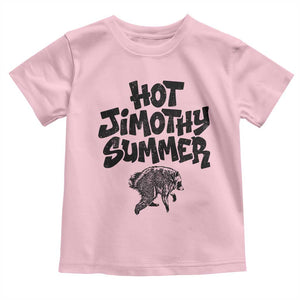 Hot Jimothy Summer Funny Viral Seattle Raccoon Graphic Toddler T Shirt Viral Trash Panda Meme TS02 Light Pink Print Your Wear