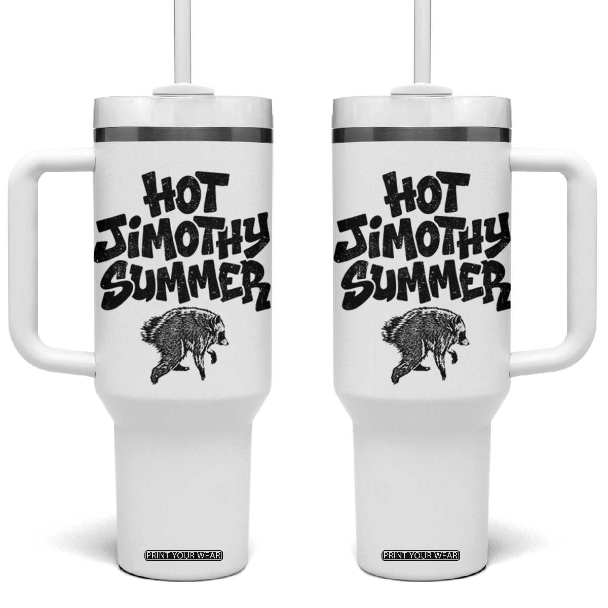 Hot Jimothy Summer Funny Viral Seattle Raccoon Graphic Tumbler With Handle Viral Trash Panda Meme