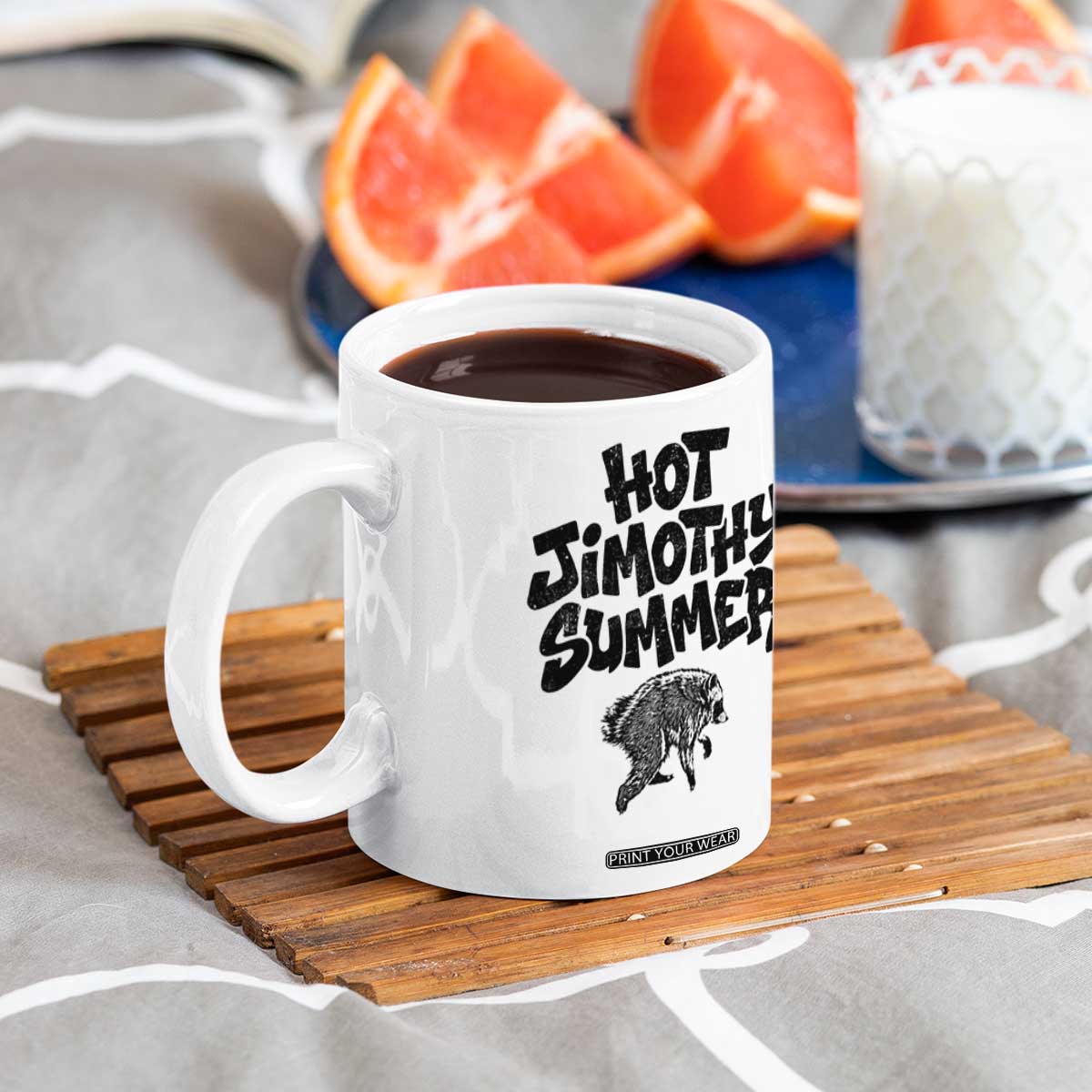 Hot Jimothy Summer Funny Viral Seattle Raccoon Graphic Coffee Mug Viral Trash Panda Meme