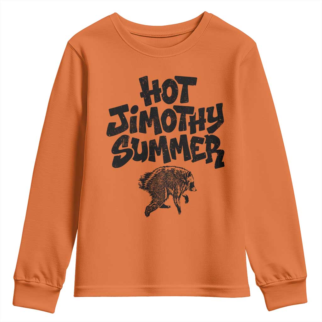 Hot Jimothy Summer Funny Viral Seattle Raccoon Graphic Youth Sweatshirt Viral Trash Panda Meme TS02 Orange Print Your Wear