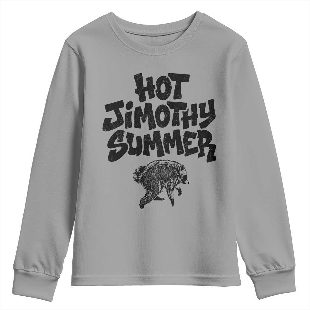 Hot Jimothy Summer Funny Viral Seattle Raccoon Graphic Youth Sweatshirt Viral Trash Panda Meme TS02 Sport Gray Print Your Wear