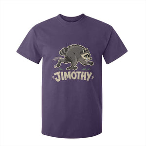 Funny Running Jimothy the Raccoon T Shirt For Kid Viral Seattle Trash Panda Meme TS02 Purple Print Your Wear
