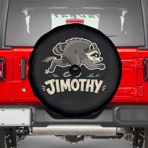 Funny Running Jimothy the Raccoon Spare Tire Cover Viral Seattle Trash Panda Meme TS02 Black Print Your Wear