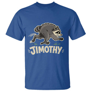 Funny Running Jimothy the Raccoon T Shirt Viral Seattle Trash Panda Meme TS02 Royal Blue Print Your Wear