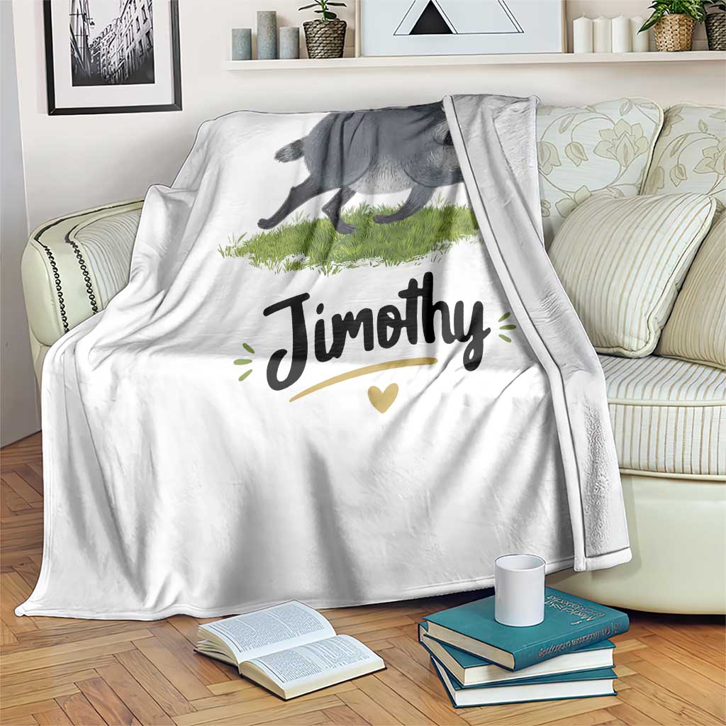 Cute Running Jimothy the Raccoon Throw Blanket Viral Seattle Trash Panda Meme TS02 Print Your Wear