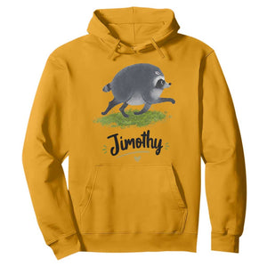 Cute Running Jimothy the Raccoon Hoodie Viral Seattle Trash Panda Meme TS02 Gold Print Your Wear