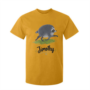 Cute Running Jimothy the Raccoon T Shirt For Kid Viral Seattle Trash Panda Meme TS02 Gold Print Your Wear