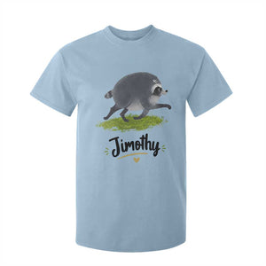 Cute Running Jimothy the Raccoon T Shirt For Kid Viral Seattle Trash Panda Meme TS02 Light Blue Print Your Wear