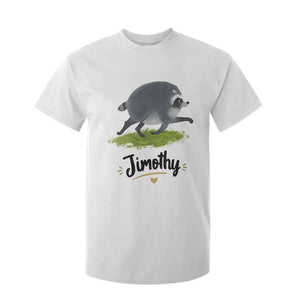 Cute Running Jimothy the Raccoon T Shirt For Kid Viral Seattle Trash Panda Meme TS02 White Print Your Wear