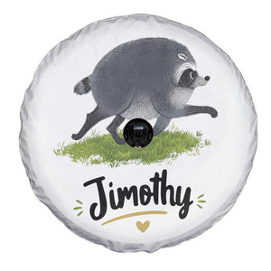 Cute Running Jimothy the Raccoon Spare Tire Cover Viral Seattle Trash Panda Meme TS02 Print Your Wear