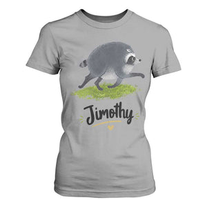 Cute Running Jimothy the Raccoon T Shirt For Women Viral Seattle Trash Panda Meme TS02 Sport Gray Print Your Wear