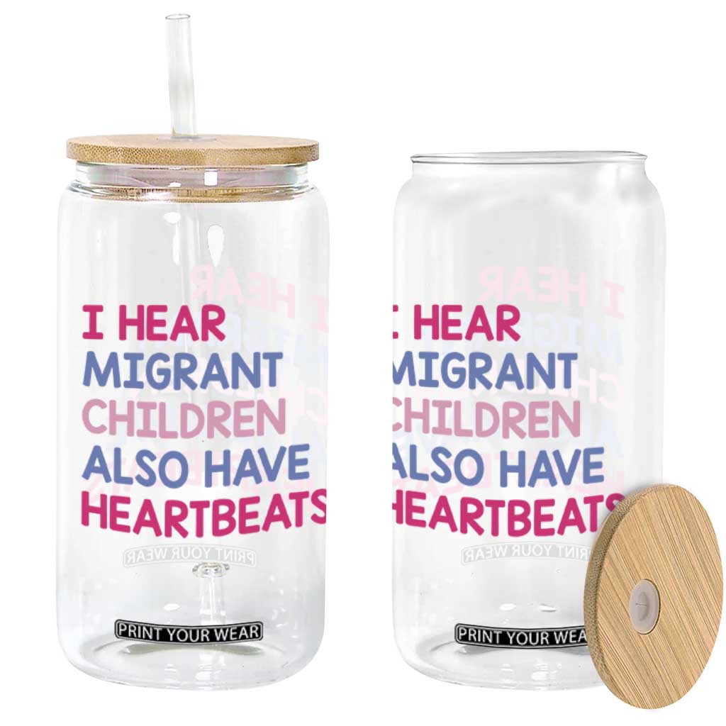 I Hear Migrant Children Also Have Heartbeats Glass Can Sarcastic Human Rights Activism