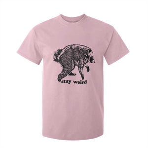 Stay Weird Jimothy the Raccoon Vintage Woodcut Style Graphic T Shirt For Kid Funny Seattle Trash Panda Meme