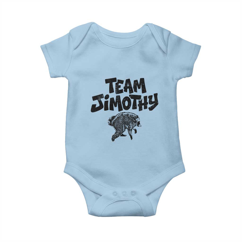 Vintage Team Jimothy the Raccoon Fan Club Baby Onesie Viral Seattle Trash Panda Lover Supporter
